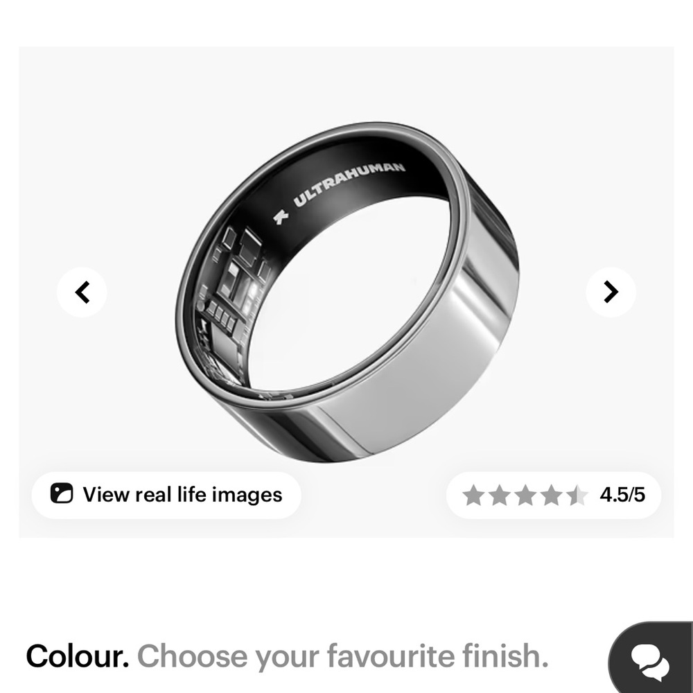 Ultrahuman Silver Smart Ring